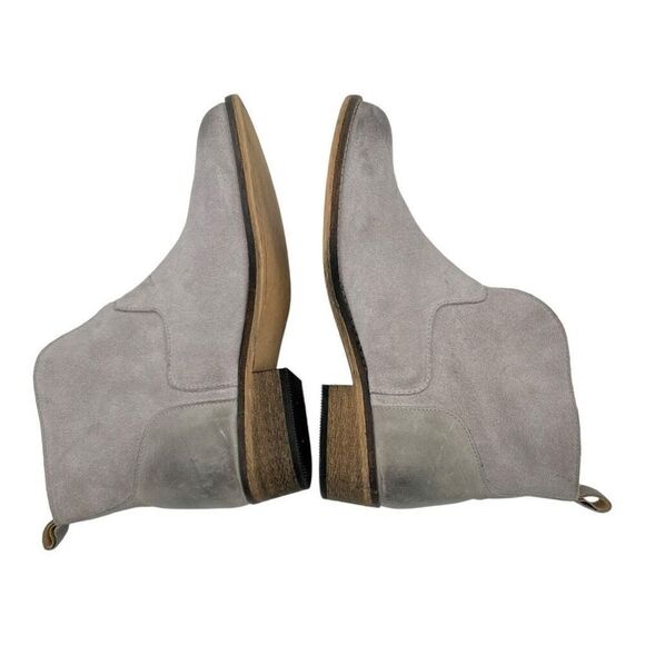 Ivylee Women's Round Toe Suede Copenhagen Ankle Boots Light Gray Size 36 - Picture 4 of 9